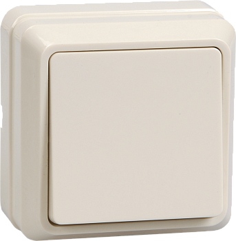 Выключатель 1-клавишный ОУ ВС20-1-0-ОКм 10А ОКТАВА кремовый IEK