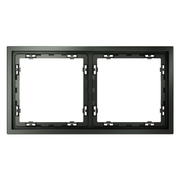 Рамка пластиковая Voltum S70 на 2 поста, (титан)