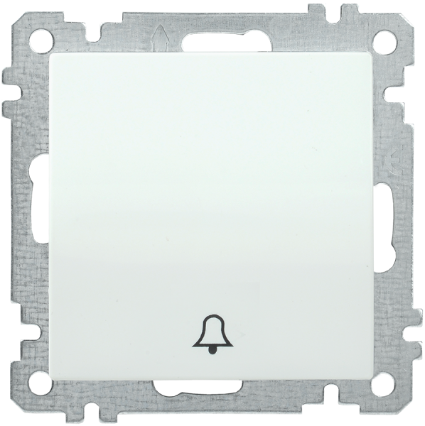 Выключатель 1-клавишный кнопочный звонок ВС10-1-4-Б 10А BOLERO белый IEK