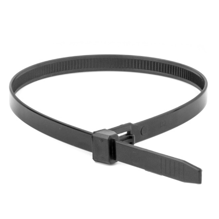 Хомут P6.6 многоразовый, черный 7,6x200 DKC