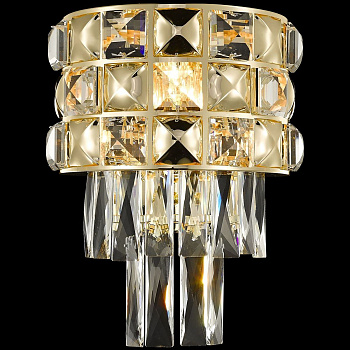 Бра Золото/Прозрачный E14 3*40Вт WE133.03.301 WERTMARK