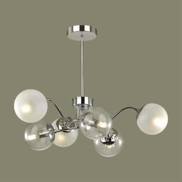 Люстра на штанге E14 6*40W 220V CANDICE хром LUMION