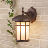 Уличный настенный светильник 1*E27 кофейное золото IP33 Lepus D (a043644) Elektrostandard