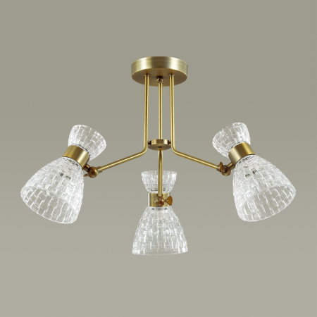 Люстра потолочная E14 3*40W 220V JACKIE античная бронза LUMION