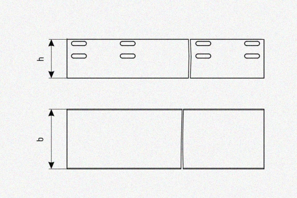 Лоток глухой ЛМГ 80х80х3000 УТ1,5, оцинкованный лист, S1,5