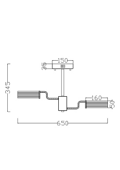Потолочный светильник 35Вт 4000K Хром IP20 Eva FR6039CL-L48CH Freya