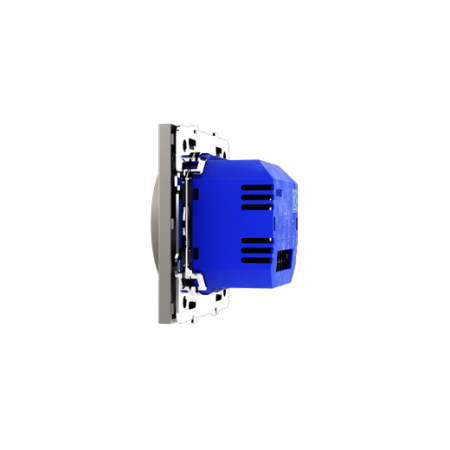 Терморегулятор электронный Voltum S70 с индикацией и датчиком, для теплого пола, (кашемир)