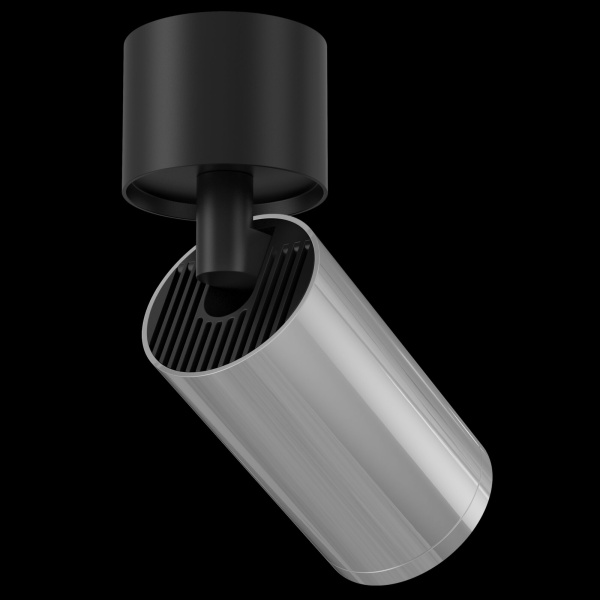 Потолочный светильник 1*GU10 10Вт Черный и Хром IP20 FOCUS S C050CL-1BCH Technical