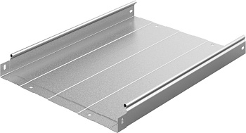 Металлический лоток неперфорированный 400х50х3000, толщ. 1,0 мм, Сендзимир цинк Ostec