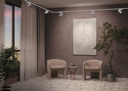 Трековый светильник LED 12Вт Черно-белый IP20 Single phase track system Unity TR044-1-12W3K-W Technical Maytoni