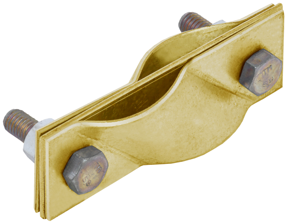 Зажим заземления диагональный стержень-стержень латунь IEK Зажим заземления диагональный стержень-стержень латунь IEK