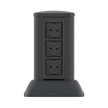 Миниколонна алюминиевая, 0.25м, цвет чёрный DKC