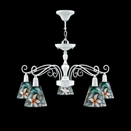 Люстра 5*E14 40Вт Матовый Белый IP20 Provence 12 E4-05-WM-LMP-O-12 Maytoni