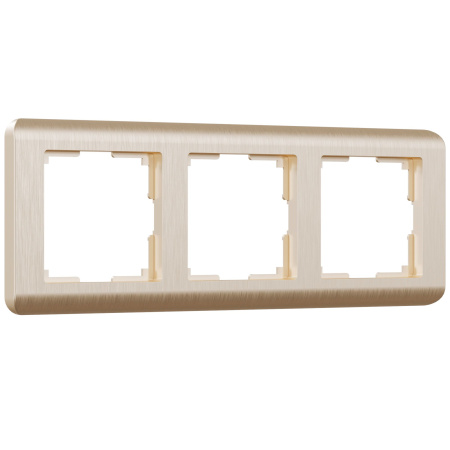 Stream Рамка горизонт/вертик 3 пост . шампань IP20 Werkel