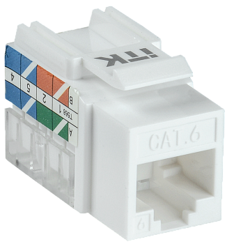 ITK Модуль Keystone Jack кат.6 UTP 110 IDC 90град