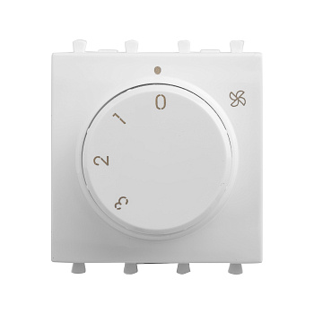 Механизм управления вентиляторами модульный, "Avanti", "Белое облако", 2модуля DKC