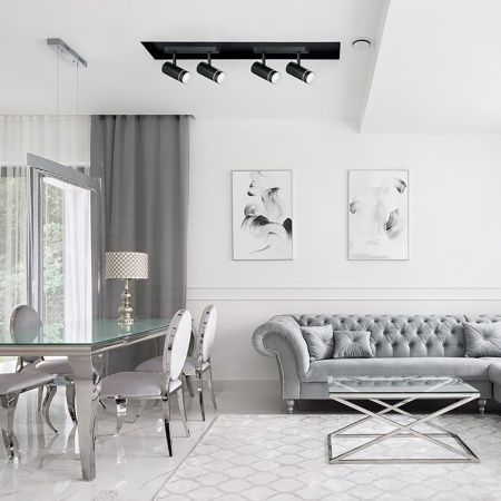 Светильник Feron ML233 настенно-потолочный под лампу GU10, черный