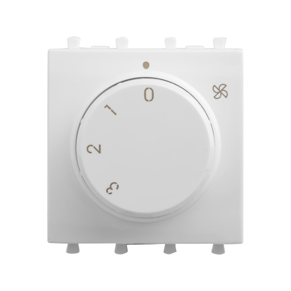 Механизм управления вентиляторами модульный, "Avanti", "Белое облако", 2модуля DKC