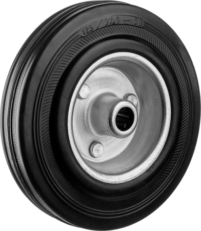 Колесо d=125 мм, г/п 100 кг, резина/металл, игольчатый подшипник, Профессионал ЗУБР
