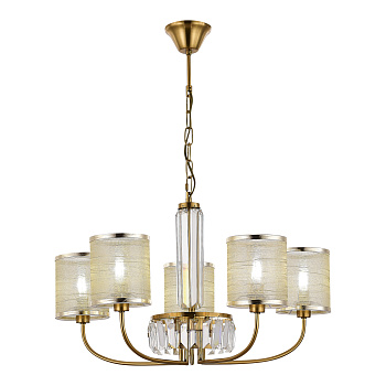 Люстра подвесная Латунь/Шампань E14 5*40Вт SLE1119-303-05 EVOLUCE