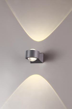 Ландшафтный настен.св-к IP54 LED 4000K 6W 85 - 265V CALLE темно-серый NOVOTECH