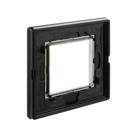 Рамка из алюминия, "Avanti", черная, 1 пост (2 мод.) DKC