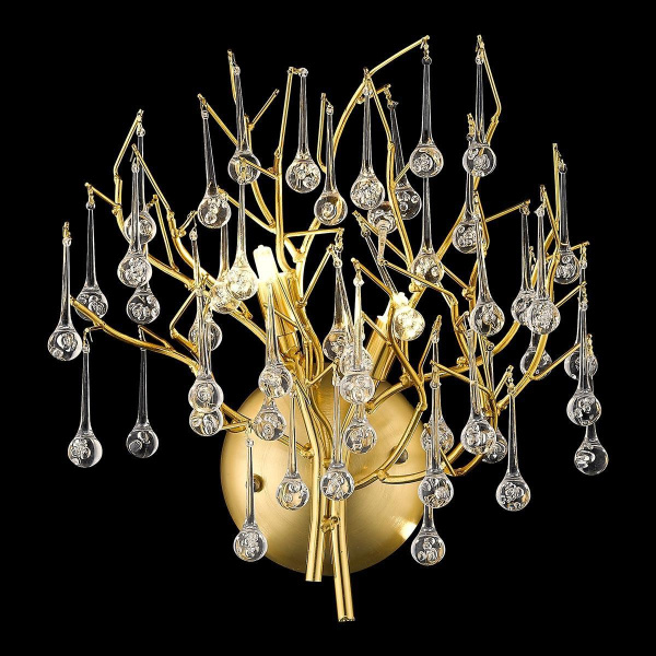 Светильник настенный Матовое золото/Прозрачный G9 2*40Вт WE189.02.401 WERTMARK