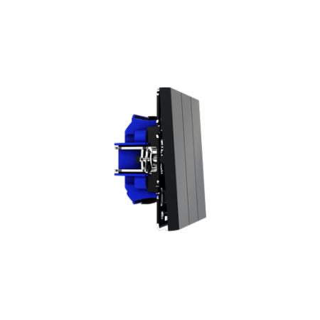 Выключатель встраиваемый Voltum S70 трехклавишный 10А, (графит)