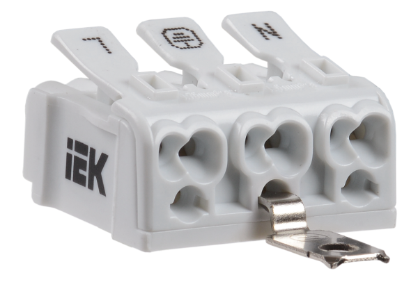 Клемма пружинная соединительная КСПз3-L+N+PE IEK