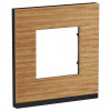 Unica Pure Рамка горизонтальная 1 пост . дуб/антрацит IP21 Schneider Electric