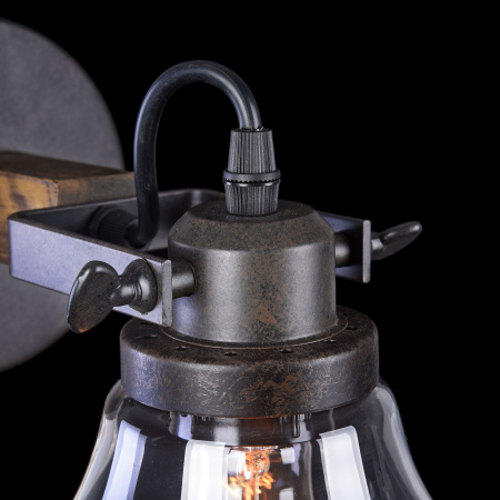 Настенный светильник (бра) 1*E27 60Вт Черный IP20 Lorenza FR4171-WL-01-B Freya