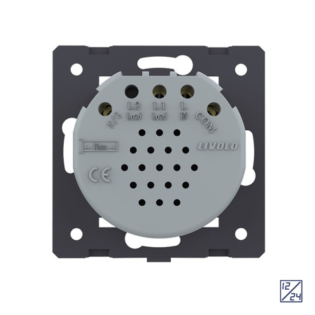 Одноклавишный сенсорный выключатель 12/24В (механизм) Livolo