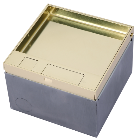 Donel Лючок в пол 4 мод. (2 мод. 45х45 мм.) верт. установка, латунь, в уровень с напольным покрытием