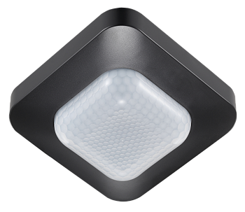 Donel Датчик присутствия потолочн., накладной, 3-х пк, кв.линза обзор 360º, макс.2000Вт., чер., IP20, серия DS