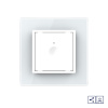 Одноклавишный проходной сенсорный выключатель Module с функцией радиоуправления, цвет белый Livolo