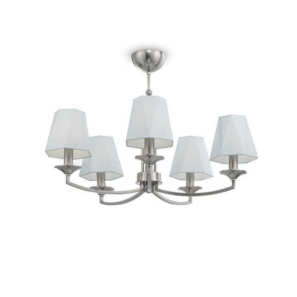 Люстра 5*E14 40Вт Никель IP20 Faina FR5086PL-05N Freya