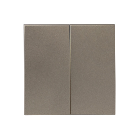 Валенсия Лицевая панель выключателя 2-кл, 10А кашемир EKF