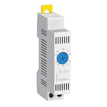 Термостат модульный с регулируемым диапазоном температуры -10…+80°C, NO-контакт DKC
