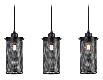 Подвесной светильник в стиле лофт TR8164/3 BK черный E27*3 max 40W 580*102*1060 Ambrella Light