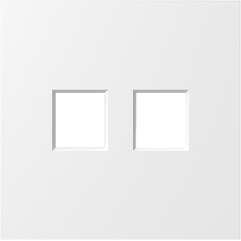 Donel S08 матовый белый накладка 2-я для розеток RJ45,TV,SAT, серия DB