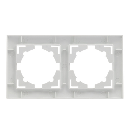 Валенсия Рамка 2-местная белая EKF