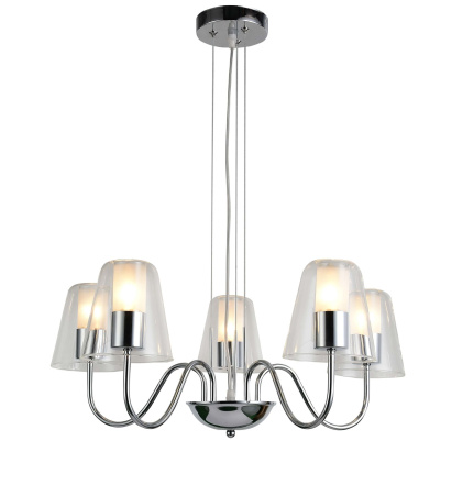 Люстра 5*E14 40Вт Хром IP20 Ursula FR5017PL-05CH Freya