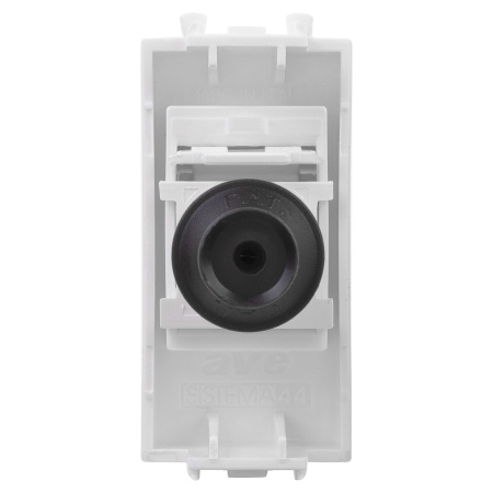 Розетка TV одиночная модульная, "Avanti", "Белое облако", 1 модуль DKC