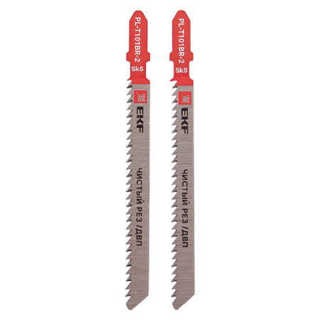Пилки для электролобзика обратные T101BR (чистовой рез по ДВП)(SK5)(2 шт) Expert EKF