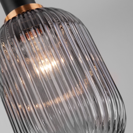 Подвесной светильник 1*E27 40Вт черный IP20 (50181/1 дымчатый) Eurosvet