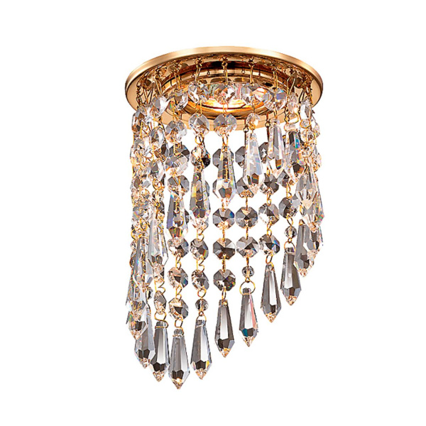 Встр.НП св-к IP20 GX5.3 50W 12V RAIN золото/прозрачный NOVOTECH