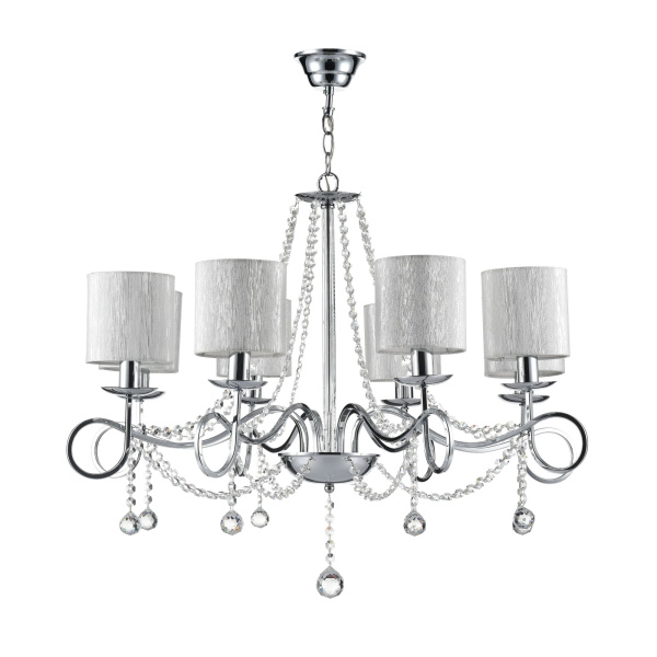 Люстра 8*E14 40Вт Хром IP20 Morel FR2907-PL-08-CH Freya