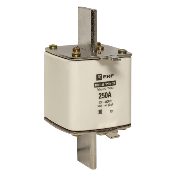 Плавкая вставка ППН-39 630/250А габарит 3 PROxima EKF