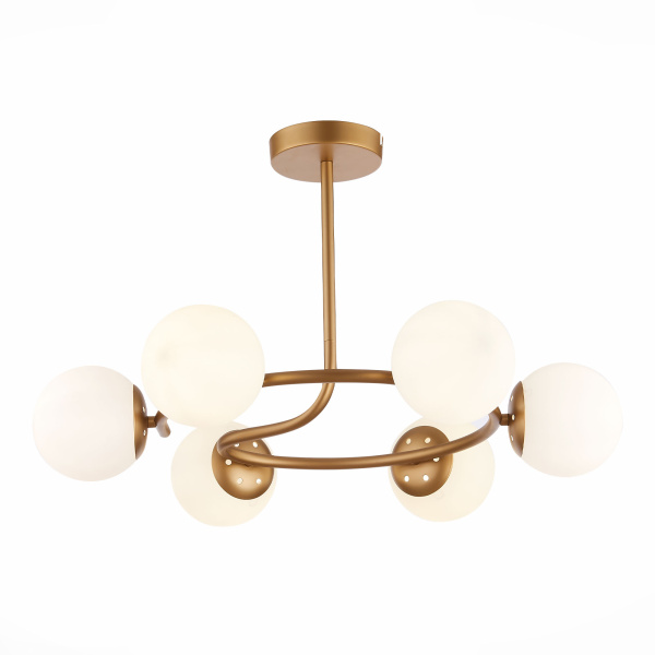 Люстра потолочная Золотистый/Белый E14 6*40Вт SLE220602-06 EVOLUCE