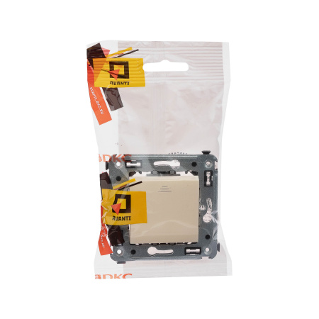 Кнопка одноклавишная в стену, "Avanti", "Ванильная дымка" DKC